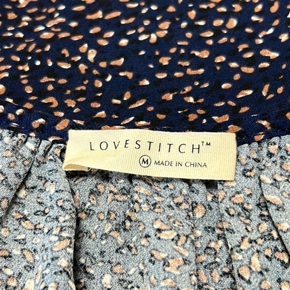 LOVESTITCH Poet’s Blouse, Navy Blue, Size M, NWOT - Picture 6 of 6
